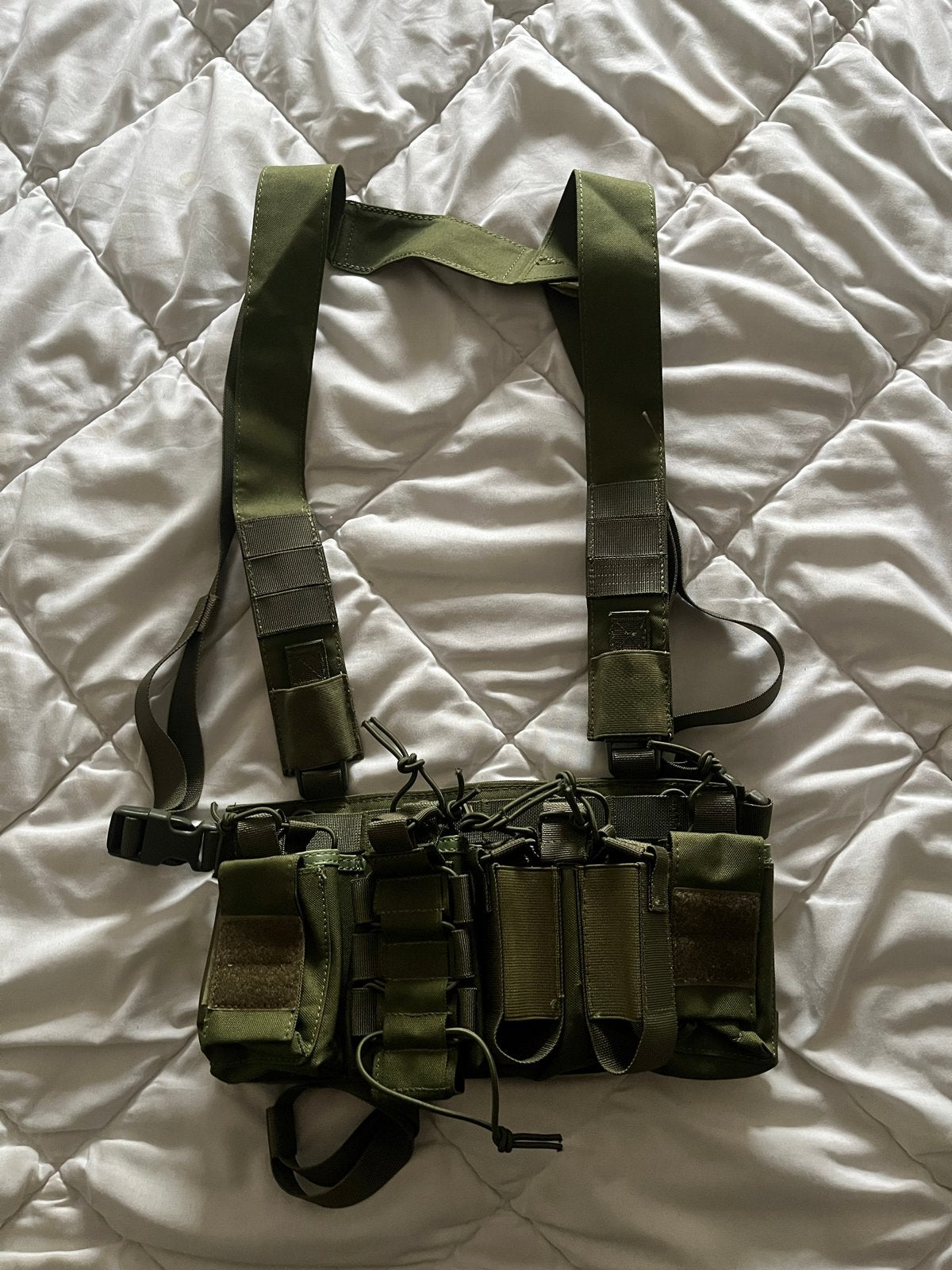 Tactisch Vest / Chest Rig - Militair Groen, Ophalen of Verzenden, Overige soorten, Overige gebieden, Kleding of Schoenen