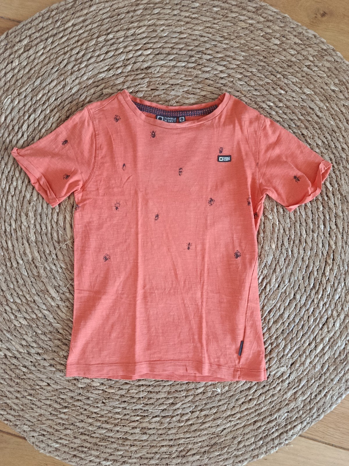Oranje Tumble n Dry T-shirt met insectenprint, maat 116, Ophalen of Verzenden, Tumble 'n Dry, Jongen, Shirt of Longsleeve