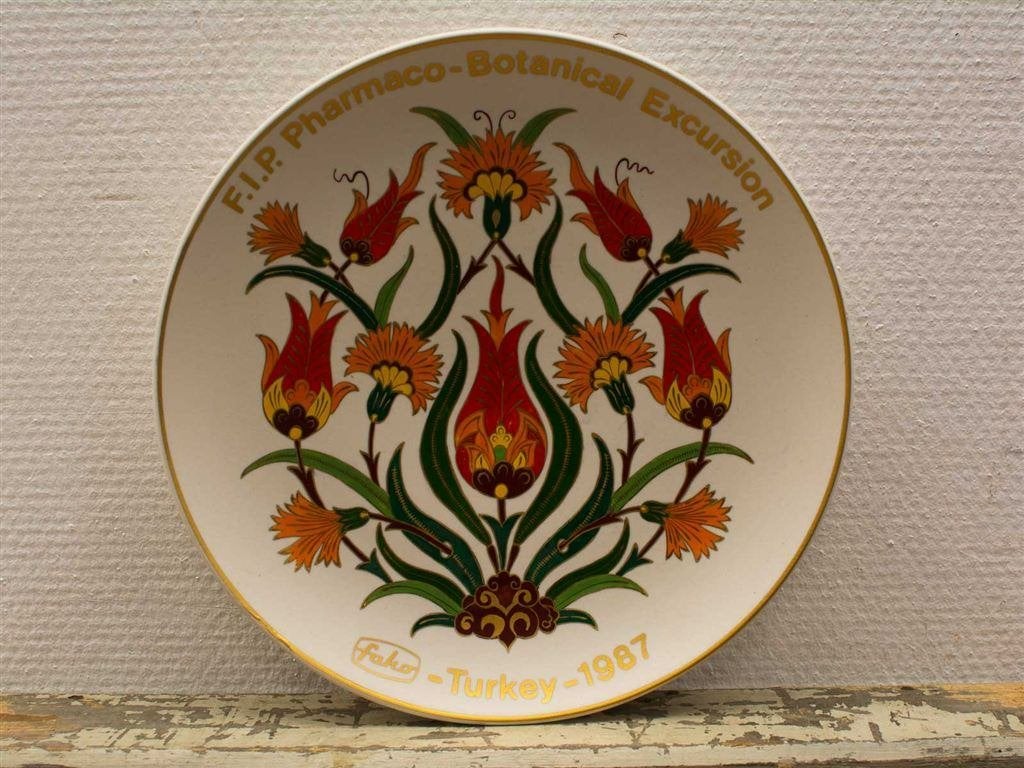 Wandbord Botanical Turkey 1987 12861