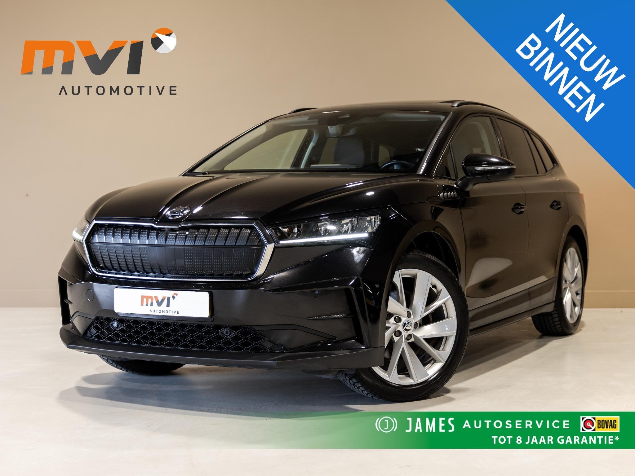 Skoda Enyaq iV 60 SOH 91% / 180pk / Panorama dak / Trekhaak, Auto's, Automaat, Achterwielaandrijving, Gebruikt, 179 pk