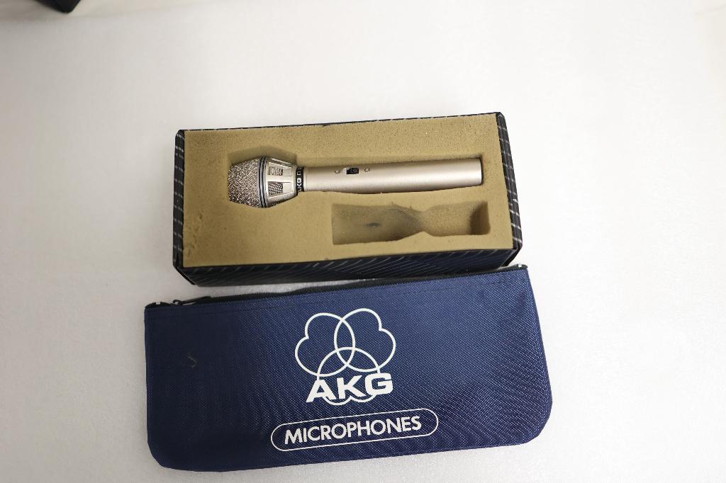 AKG microfoons D 190 ES met Etui, Ophalen of Verzenden, Gebruikt, Studiomicrofoon