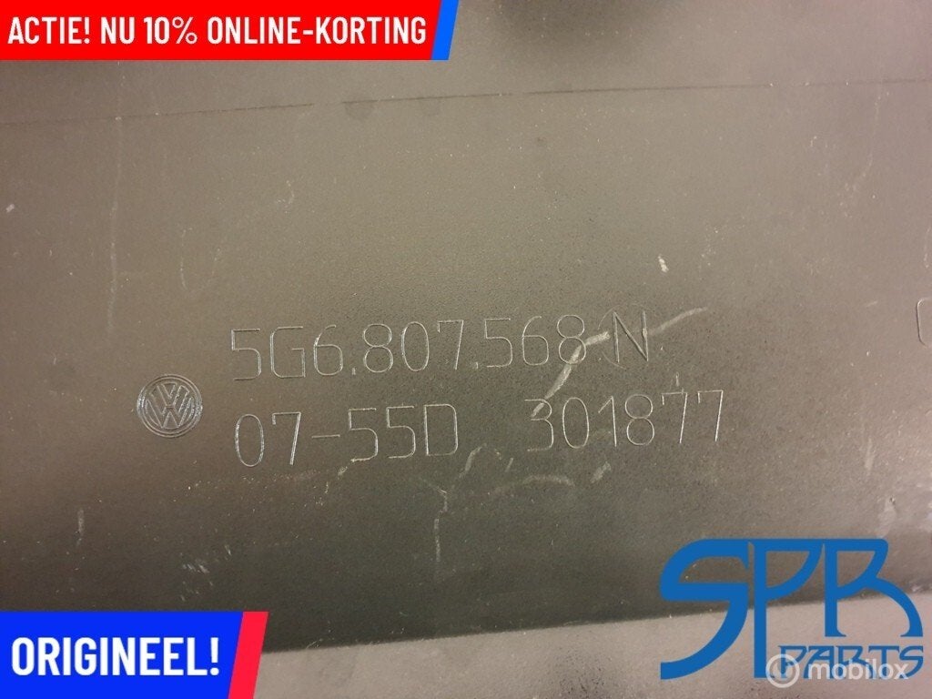 VW GOLF 7 VII R R20 Diffuser achterbumper 5G6807568N BUMPER, Auto-onderdelen, Gebruikt, Volkswagen, Ophalen of Verzenden, Volkswagen