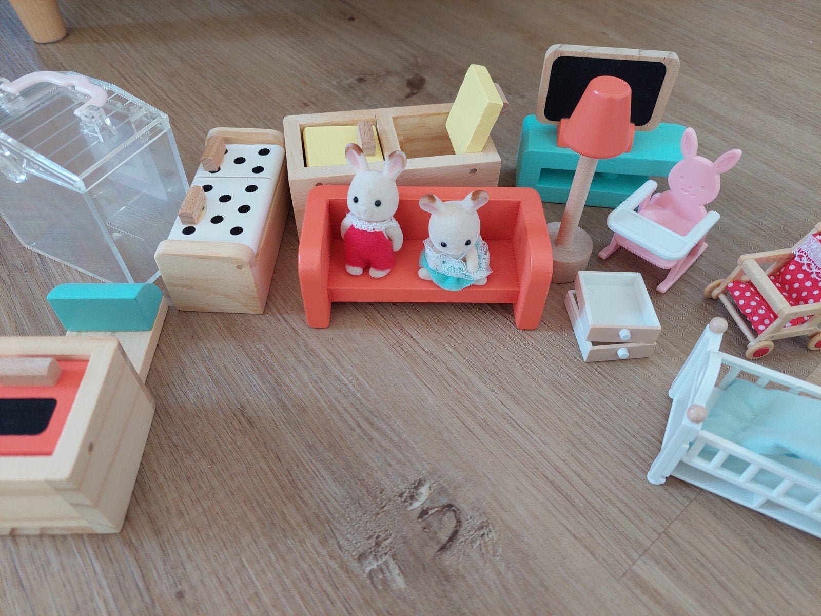 Sylvanian Families en houten meubeltjes speelset, Ophalen of Verzenden