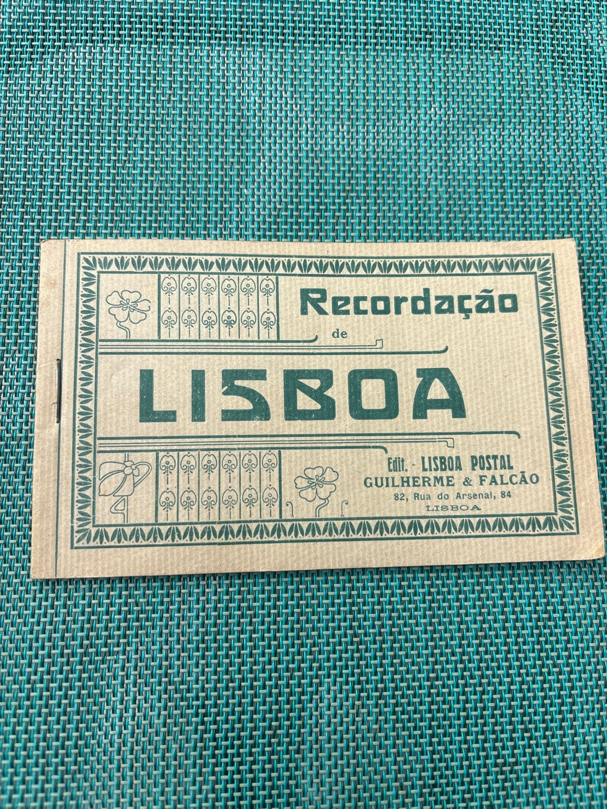 Oud ansichtkaartenboekje "Recordação de Lisboa", Ophalen of Verzenden, Voor 1920, Ongelopen, Stad of Dorp