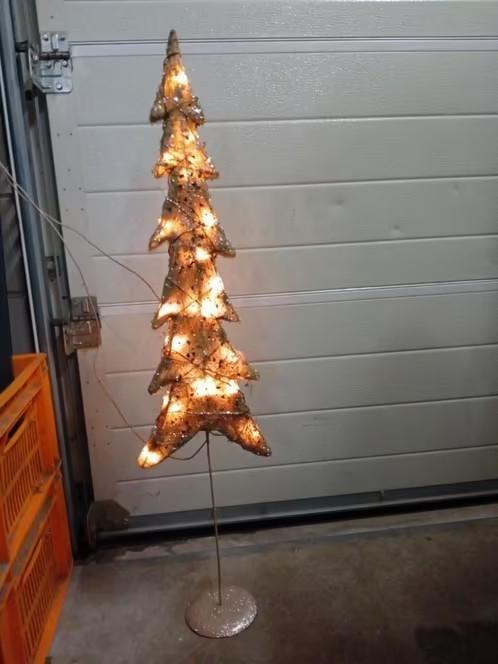 1 goudkleurige kerstboom 95 cm hoog, Ophalen, Zo goed als nieuw