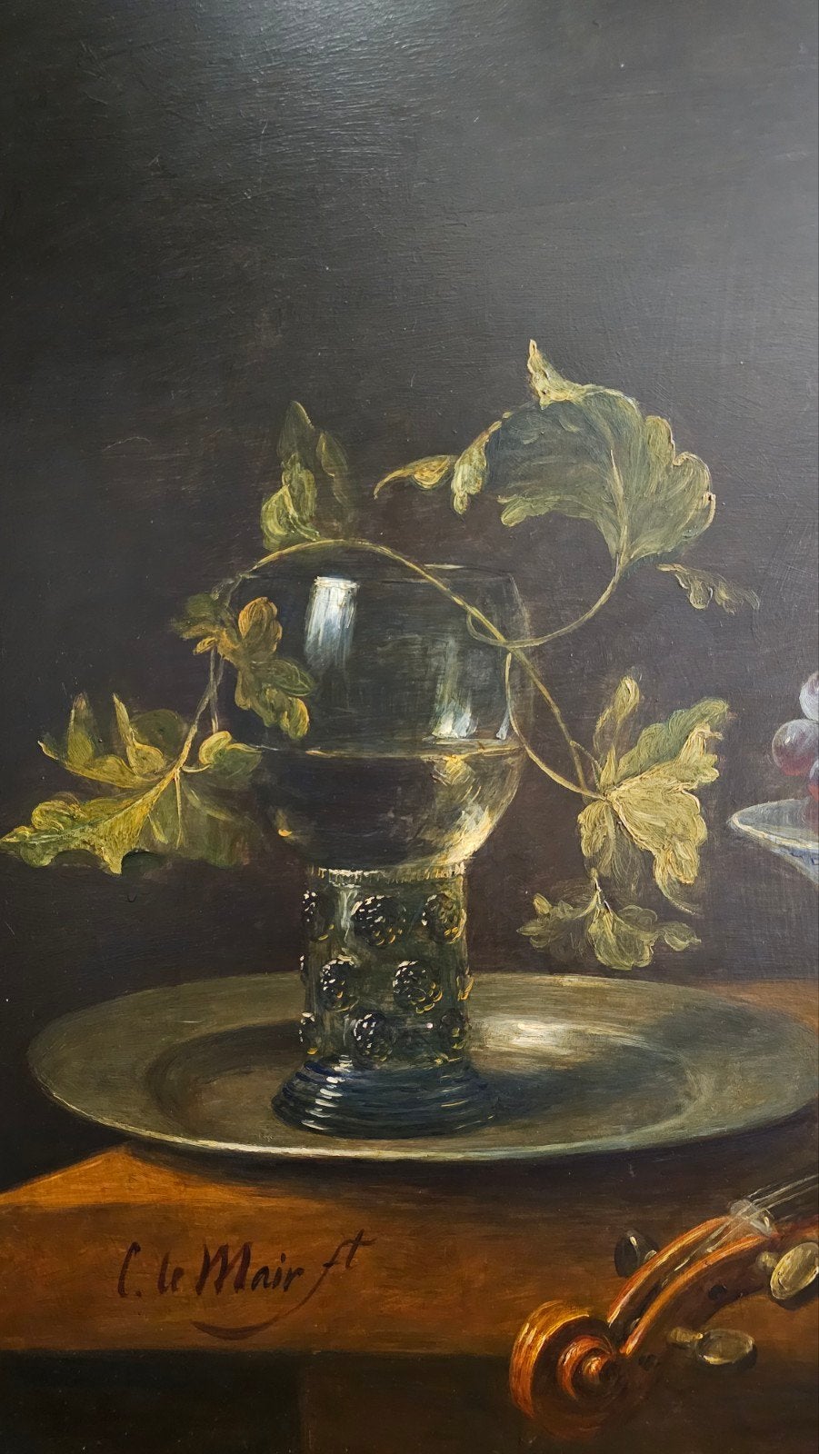 Cornelis le Mair Groot Stilleven met Viool (137x110 cm) XXL, Ophalen