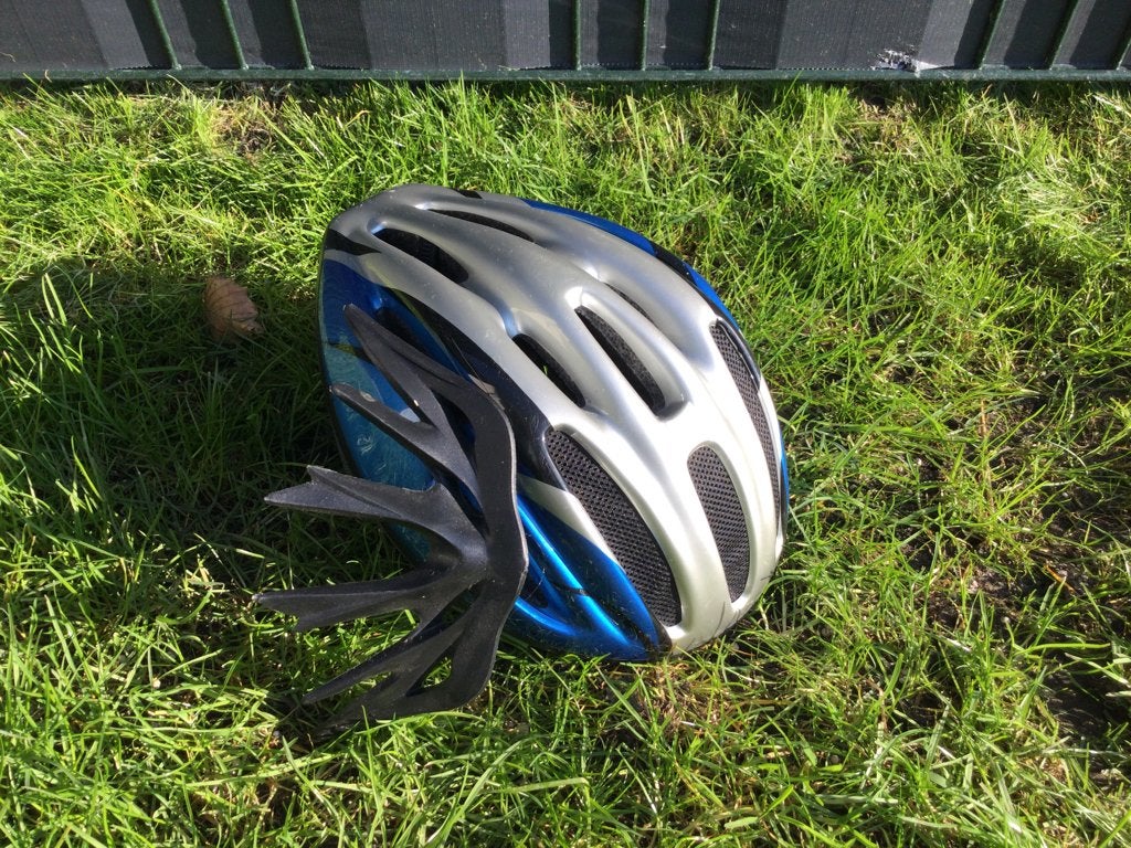Fietshelm/ skeelerhelm kinderen blauw/grijs verstelbaar!, Ophalen of Verzenden, Zo goed als nieuw, XXS, Jongen of Meisje