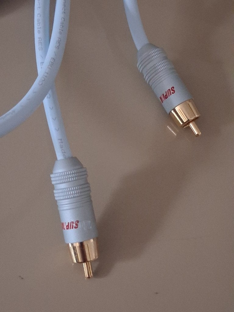 Supra high end RCA-RCA kabel  6 m, Ophalen of Verzenden, Zo goed als nieuw, 5 tot 10 meter, Interlink-kabel