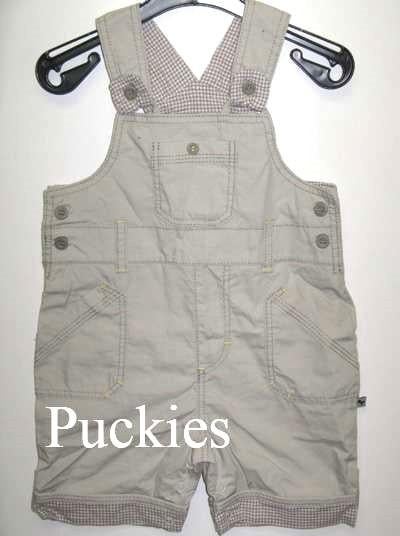 Beige tuinbroekje maat prematuur NIEUW (9309) a, Kinderen en Baby's, Babykleding | Prematuur, Broekje, Nieuw, Ophalen of Verzenden