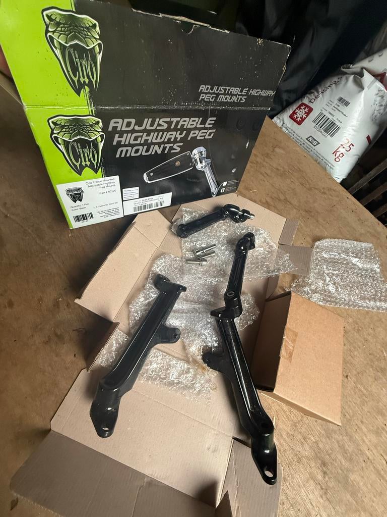 Peg mounts voor highway-steps / voetsteunen Harley Davidson, Motoren, Onderdelen | Overige, Ophalen of Verzenden, Nieuw