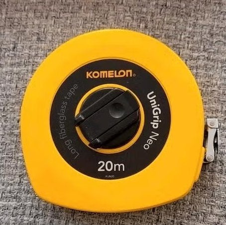 Nieuwe Komelon Unigrip Neo Glasfiber rolmaat 20 meter, Ophalen of Verzenden, Nieuw