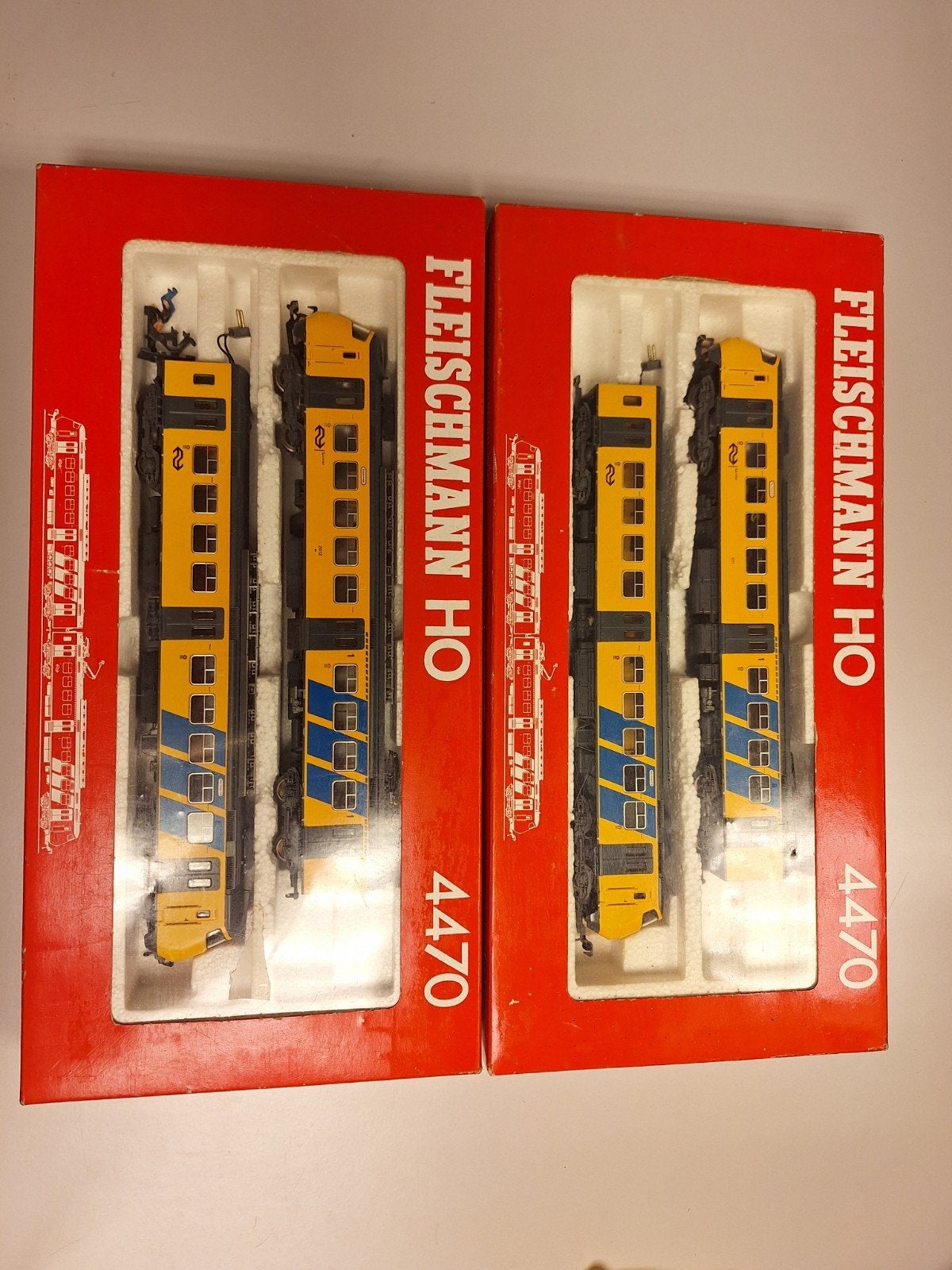 2x Fleischmann HO NS Sprinter Treinstel 4470, Treinset, Fleischmann, Ophalen of Verzenden, NS