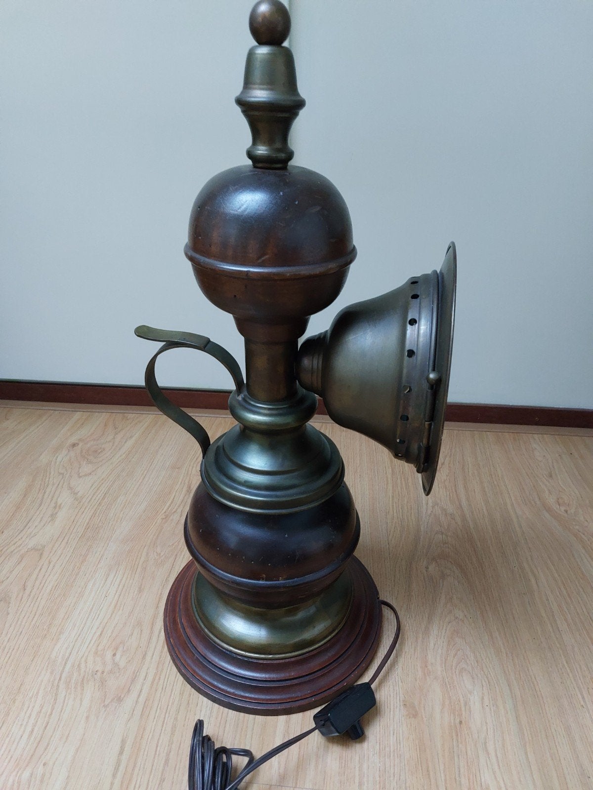 Mooie schemerlamp te koop, Ophalen, Gebruikt, Overige merken, Glas
