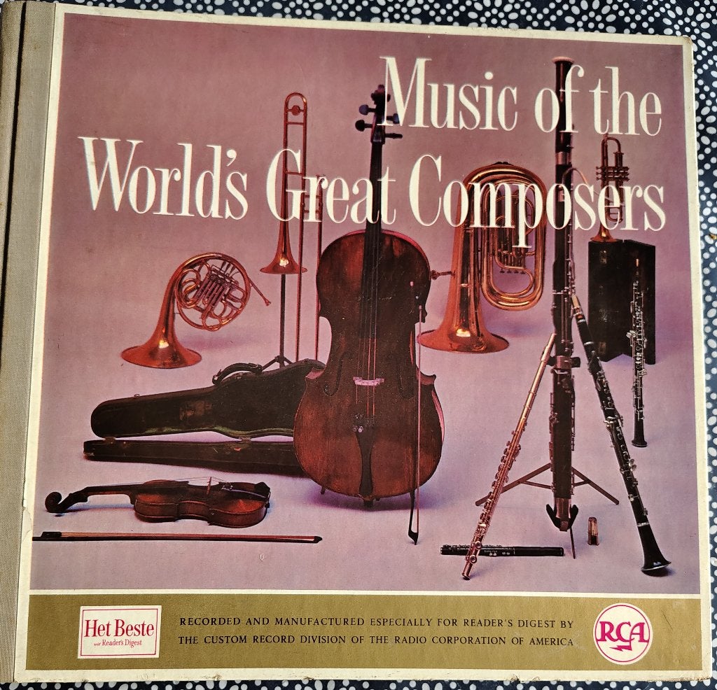 Music of the Worlds Great Composera'12 stuks, Ophalen, Gebruikt, Overige formaten, Overige typen
