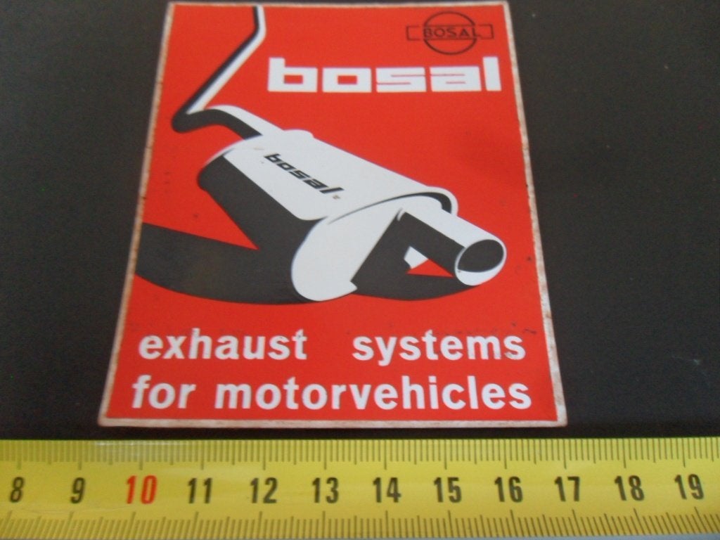 sticker BOSAL exhaust systems for motorvehicles  AX069*, Verzamelen, Ophalen of Verzenden, Zo goed als nieuw
