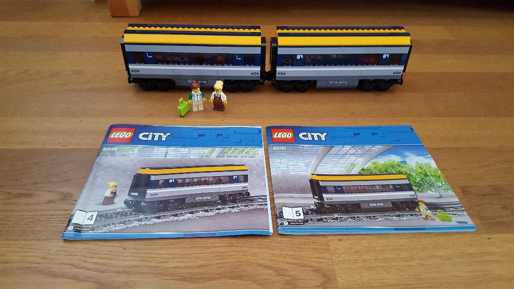 NIEUW=2x Lego trein wagons uit de set 60197, Lego, Lego, Lego, Overige typen