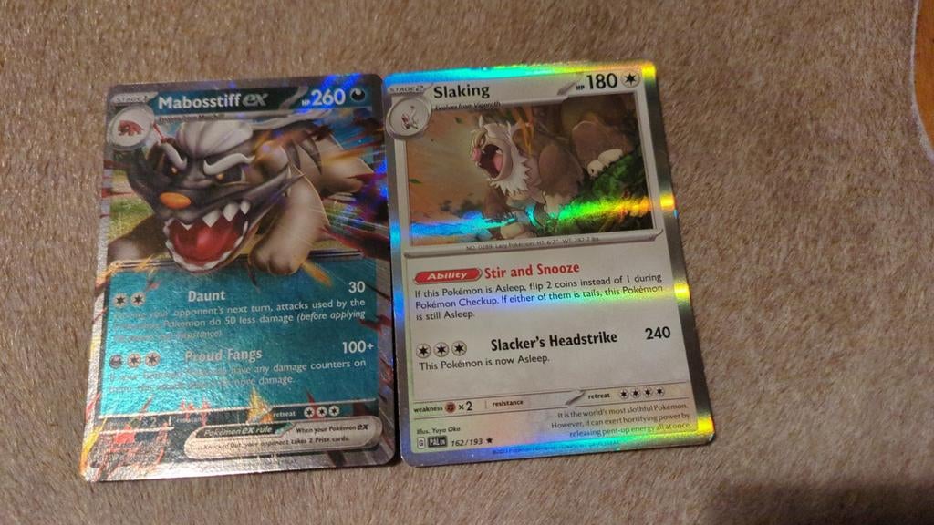 Pokémon Mabosstiff ex & Slaking kaarten, Ophalen of Verzenden