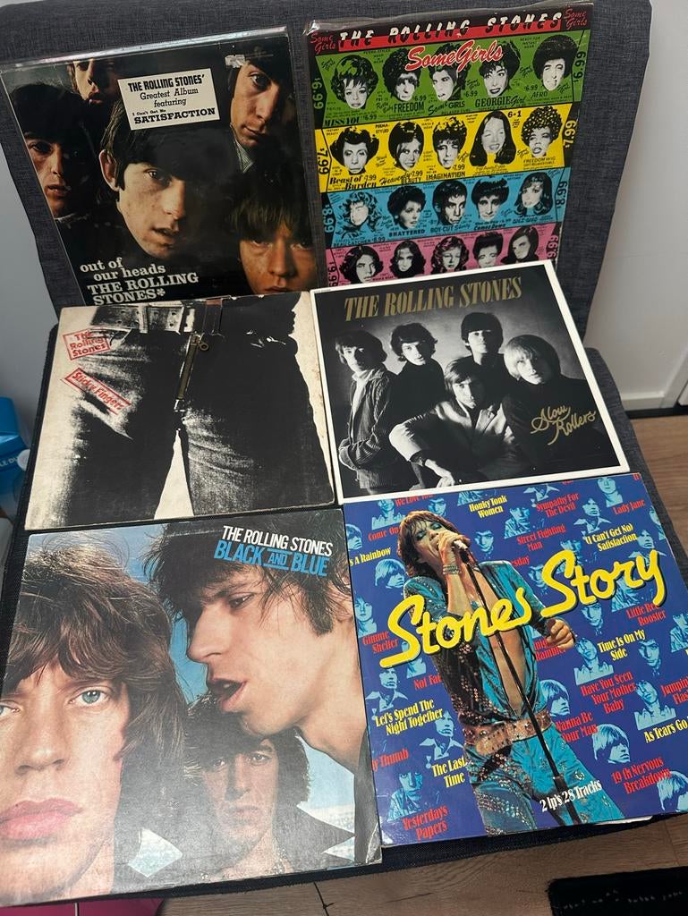 The Rolling Stones LP rock Collectie - x6lps collectie, Cd's en Dvd's, Vinyl | Rock, Gebruikt, Ophalen of Verzenden, Rock-'n-Roll
