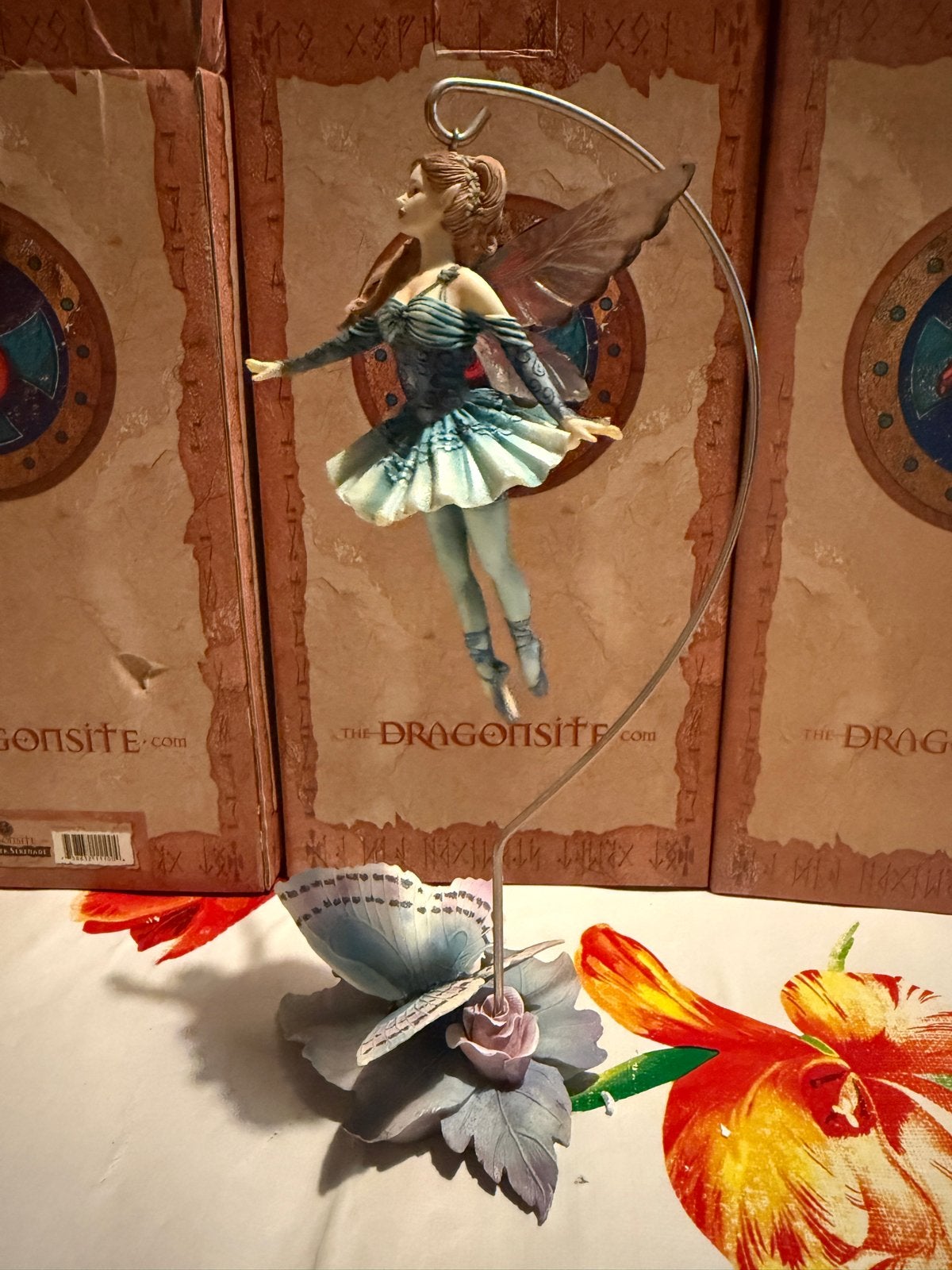 Jessica Galbreth Teal Ballerina Elfje Beeldje, Ophalen of Verzenden, Zo goed als nieuw, Fantasy