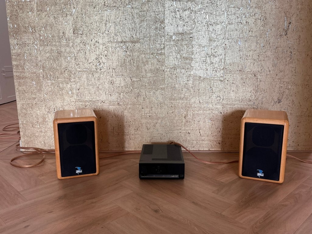 Cyrus One versterker met JMLab Point Source speakers, Gebruikt, Ophalen, Overige merken, Minder dan 60 watt