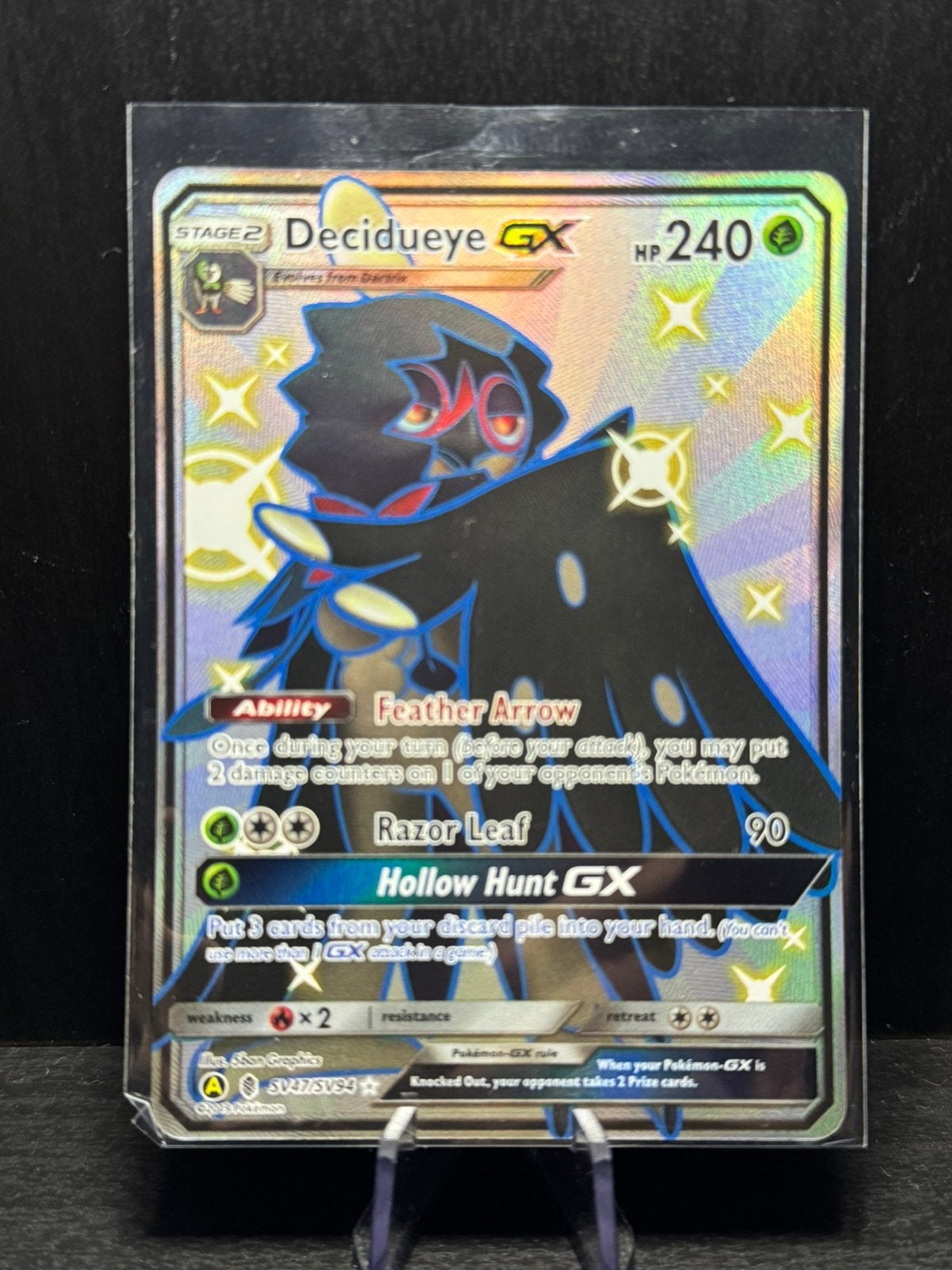Decidueye GX - Hidden Fates, Hobby en Vrije tijd, Verzamelkaartspellen | Pokémon, Verzenden, Nieuw, Losse kaart, Foil