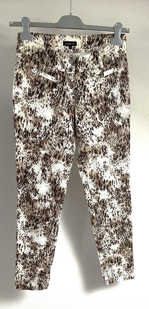 Caroline Biss ; Stretch broek in naturel kleuren mt 36, Maat 36 (S), Lang, Gedragen, Caroline Biss
