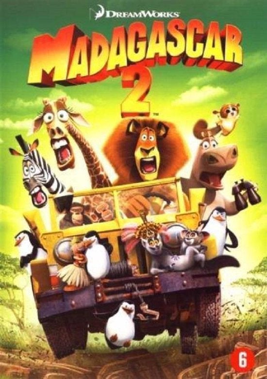 DVD Madagascar 2, Vanaf 6 jaar, Ophalen of Verzenden, Gebruikt, Amerikaans
