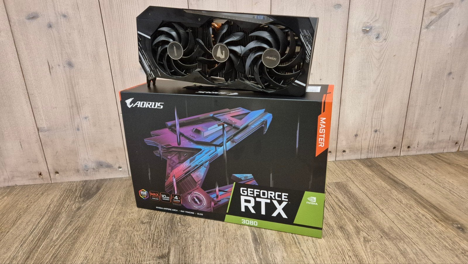 Gigabyte AORUS | RTX3080 | 10G | RGB | MASTER | GAMING, Info@nvidia.com, Gebruikt, Nvidia, GDDR6