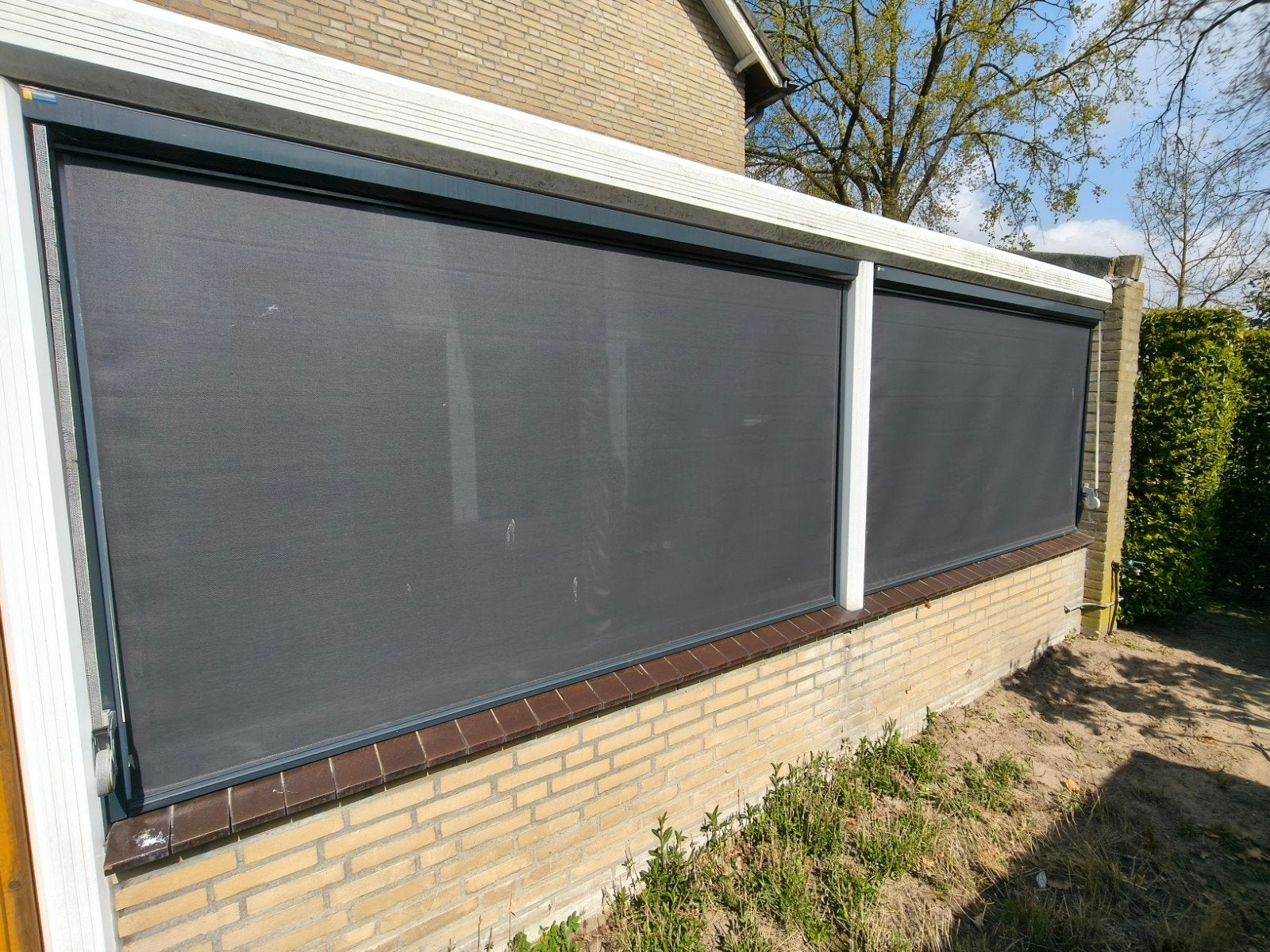 Zonwering, Ophalen, Gebruikt, 100 tot 150 cm, Aluminium