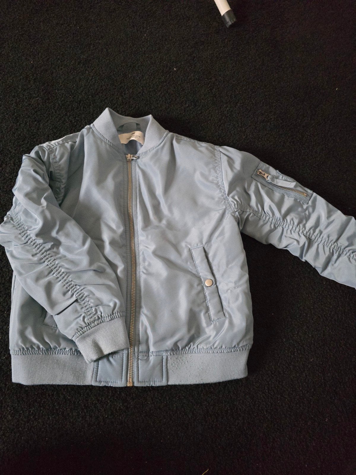 H&M Bomberjack voor kinderen - Lichtblauw, maat 110/116, Kinderen en Baby's, Gebruikt, Jongen of Meisje, H&M, Ophalen of Verzenden