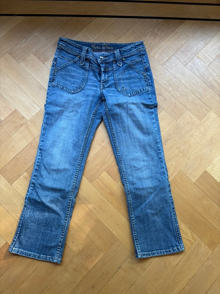 Esprit jeans spijkerbroek over de knie model stretch mt 36!, Blauw, Ophalen of Verzenden, Zo goed als nieuw, W28 - W29 (confectie 36)