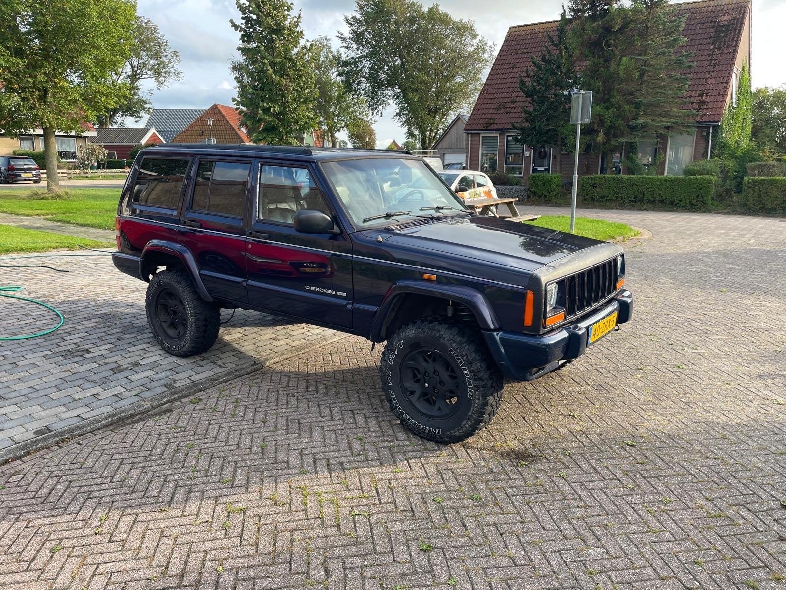 Jeep Cherokee 4.0 I AUT 4WD 1998 Blauw, Auto's, Automaat, 1535 kg, Blauw, 3960 cc