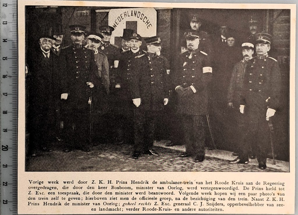 Rode Kruis 1916; ambulance-trein aangeboden door Rode Kruis, Verzenden, Voor 1940, Gebruikt, Overige onderwerpen