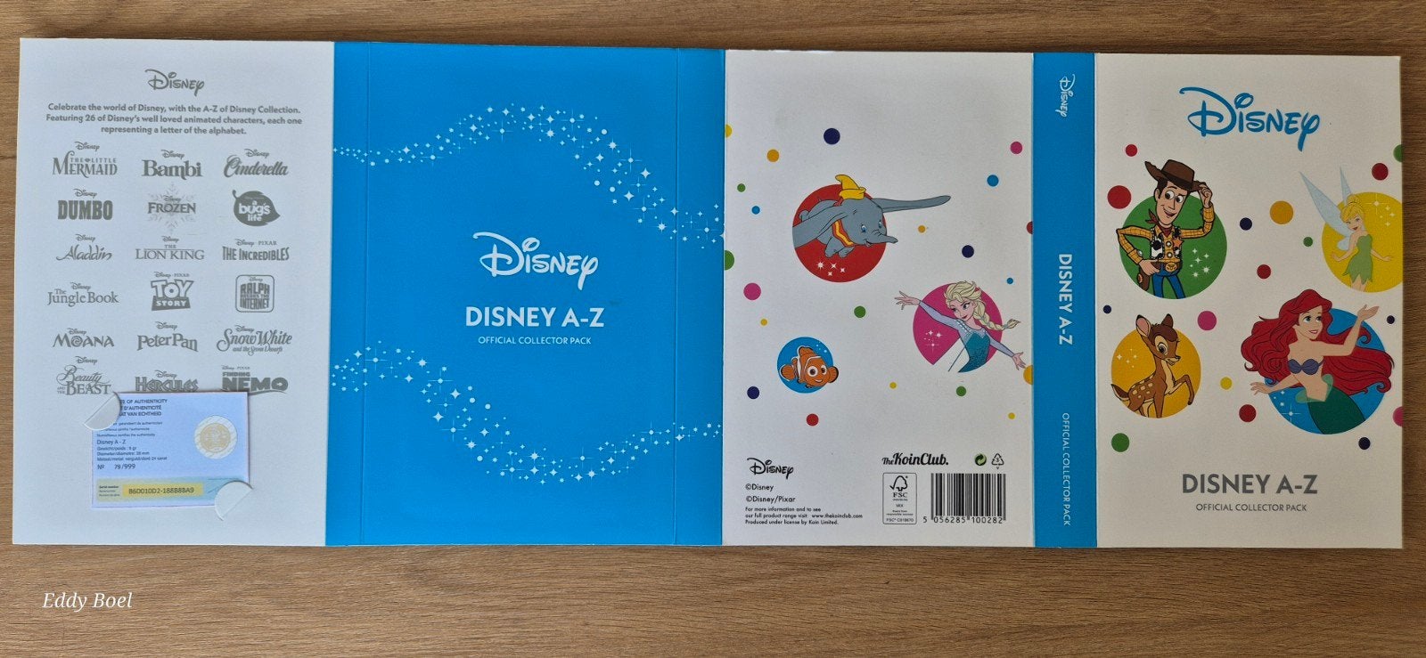Disney A-Z Official Collector Pack - 24k vergulde munten, Verzamelen, Disney, Ophalen, Overige figuren, Nieuw, Overige typen