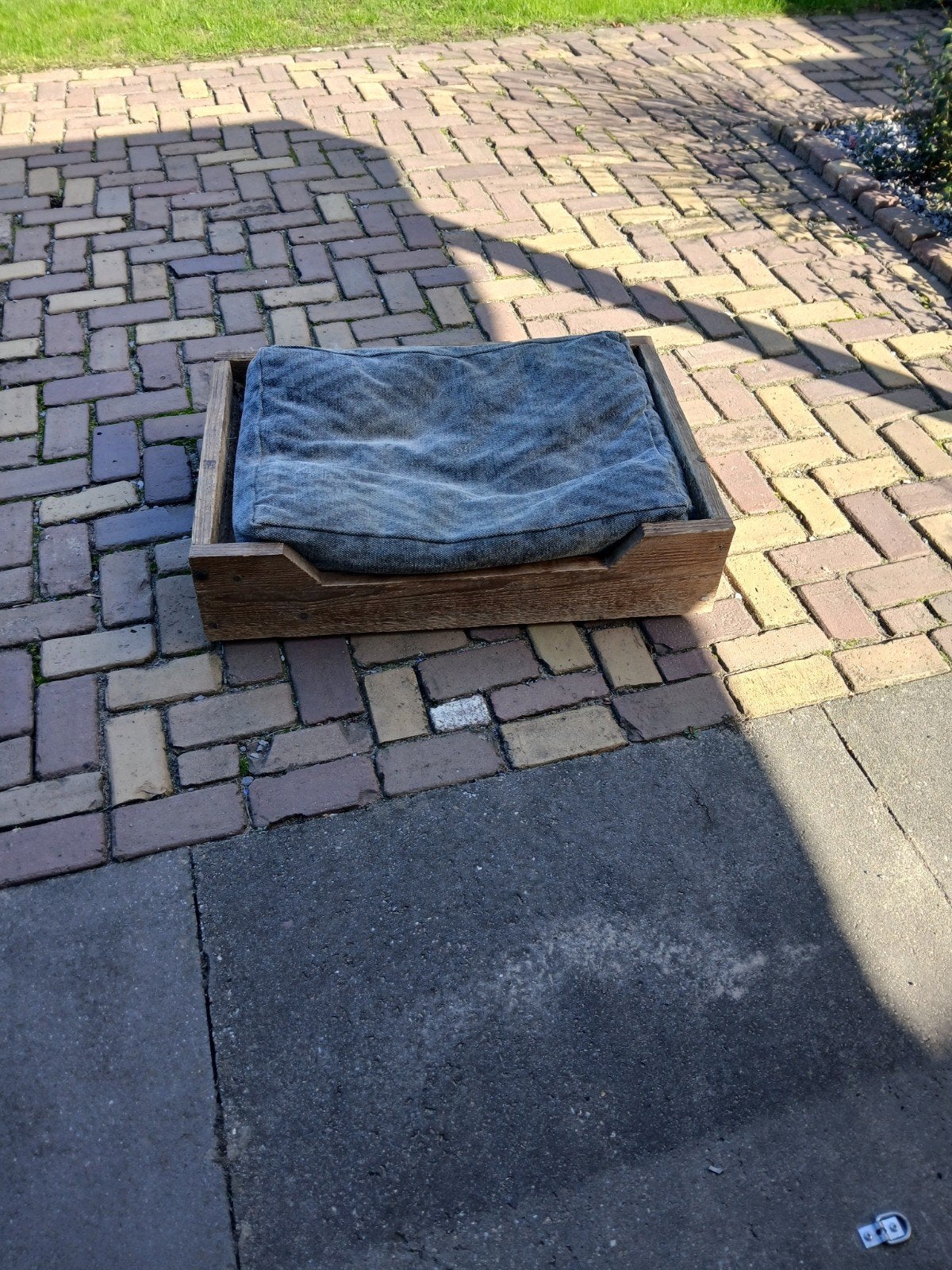 steigerhouten hondenmand, Ophalen, Gebruikt, Overige