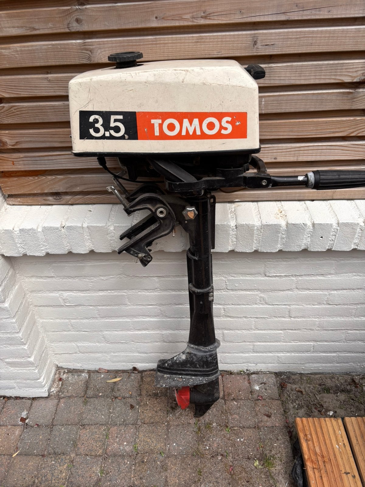 Tomos 3,5 pk langstaart + een 3,5 pk Yamaha buitenboordmotor, Watersport en Boten, Ophalen, Gebruikt, Minder dan 5 pk, Buitenboordmotor
