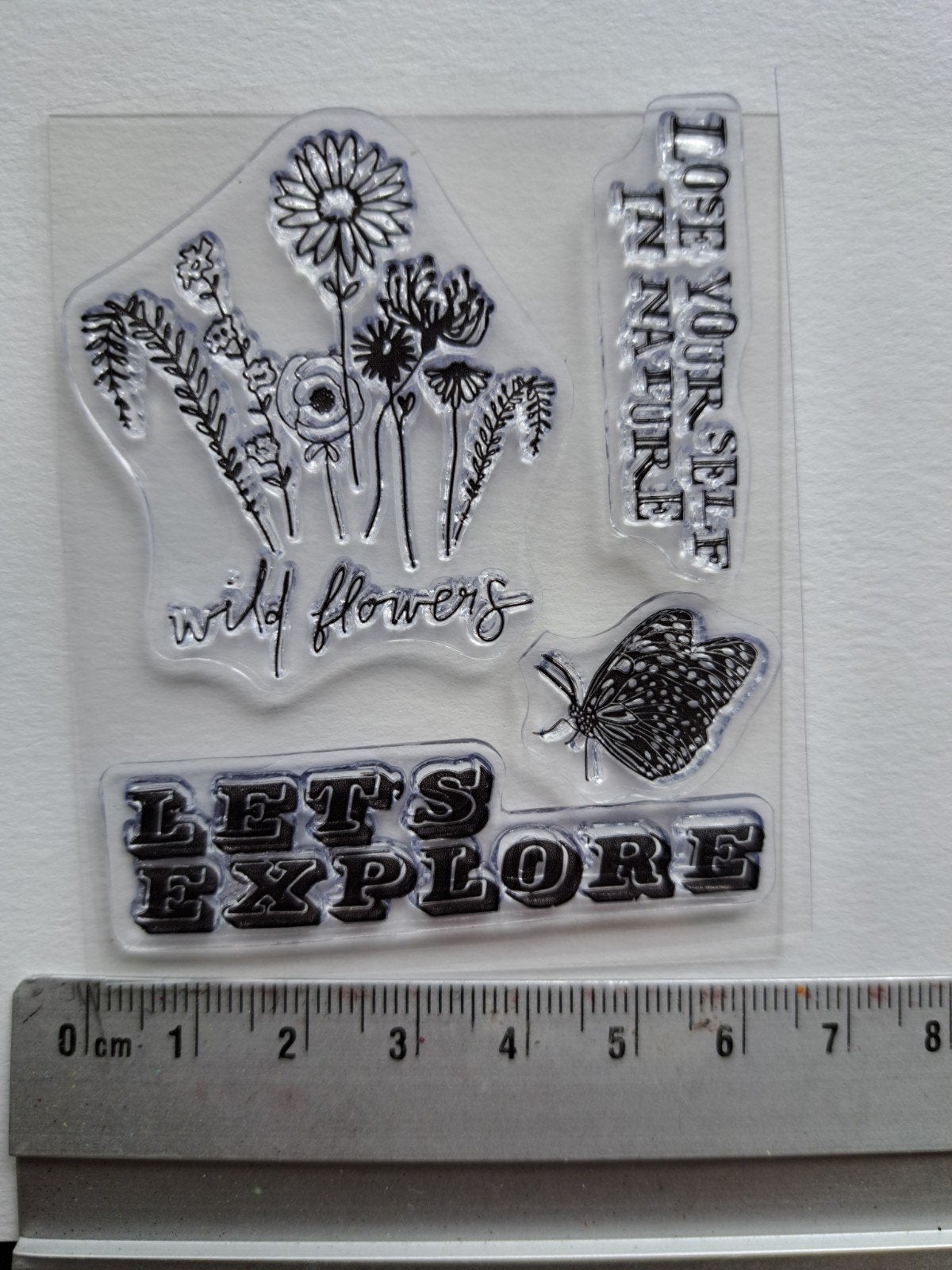 PRIMA MARKETING CLEARSTAMP STEMPEL WILDE BLOEMEN JOURNALING, Ophalen of Verzenden, Nieuw, Clearstamp