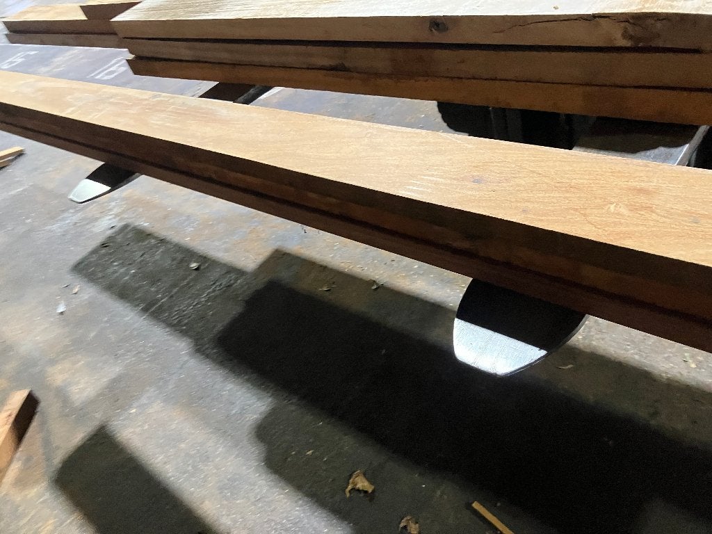 Hardhout-terrasdelen-balken-planken–onderregels-40x140 mm, Ophalen, Nieuw, Hardhout, 250 cm of meer