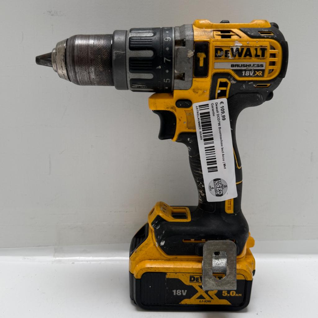 Dewalt DCD796 Boormachine Incl Accu | Met Garantie, Dewalt, Zo goed als nieuw, Support@dewalt.com, 701 E. Joppa Road
Towson, MD 21286
USA