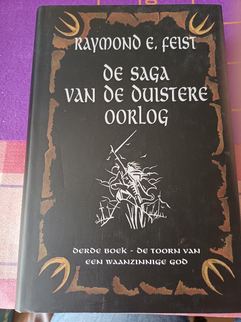 Feist.Duistere Oorlog toorn van de waanzinnige God.hardcover, Ophalen, Gelezen, Raymond E. Feist