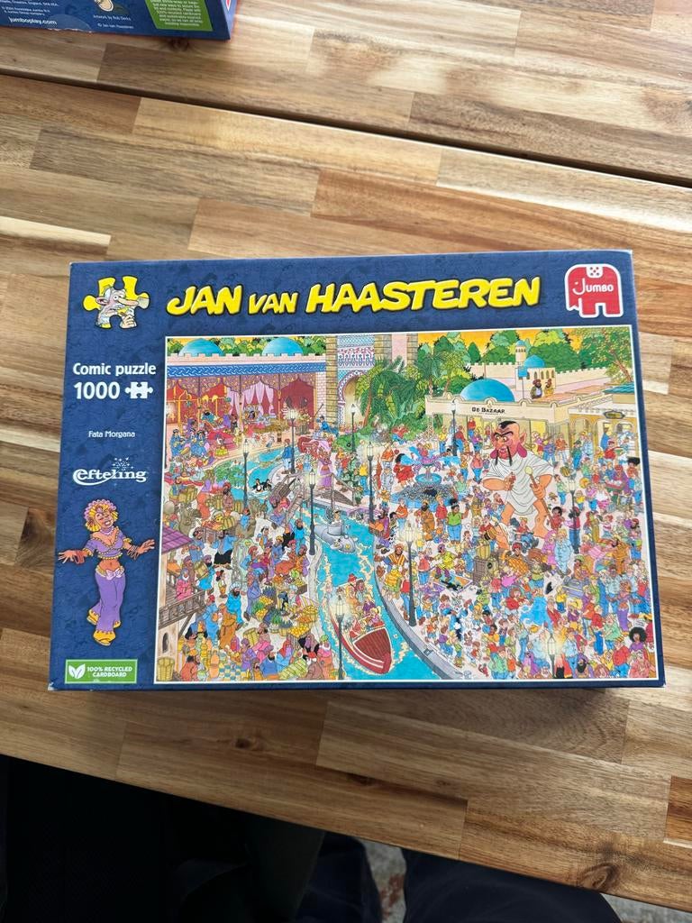 Jan van Haasteren Fata Morgana Efteling 1000 stukjes, Ophalen of Verzenden, 500 t/m 1500 stukjes, Gebruikt, Legpuzzel