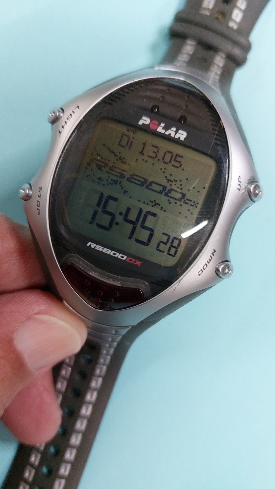 Polar RS800CX. Sporthorloge., Verzenden, Waterdicht, Zwart, Android
