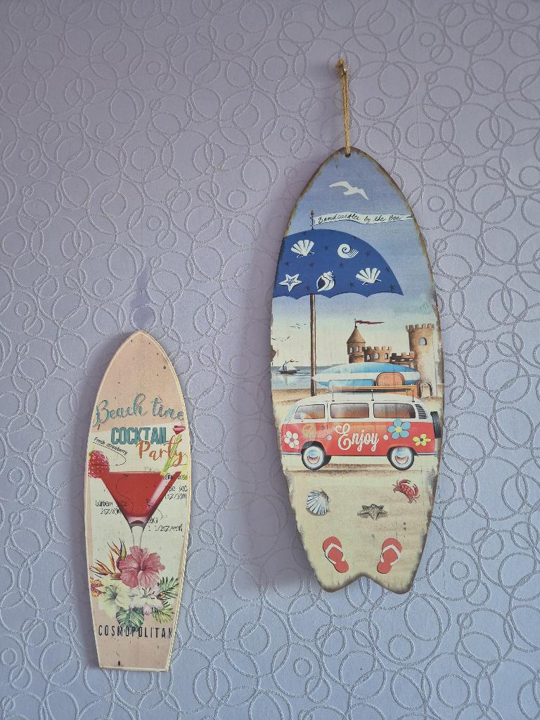 Houten wandbord decoratie, Huis en Inrichting, Woonaccessoires | Wanddecoraties, Ophalen, Gebruikt, Hout, Decoratieobject