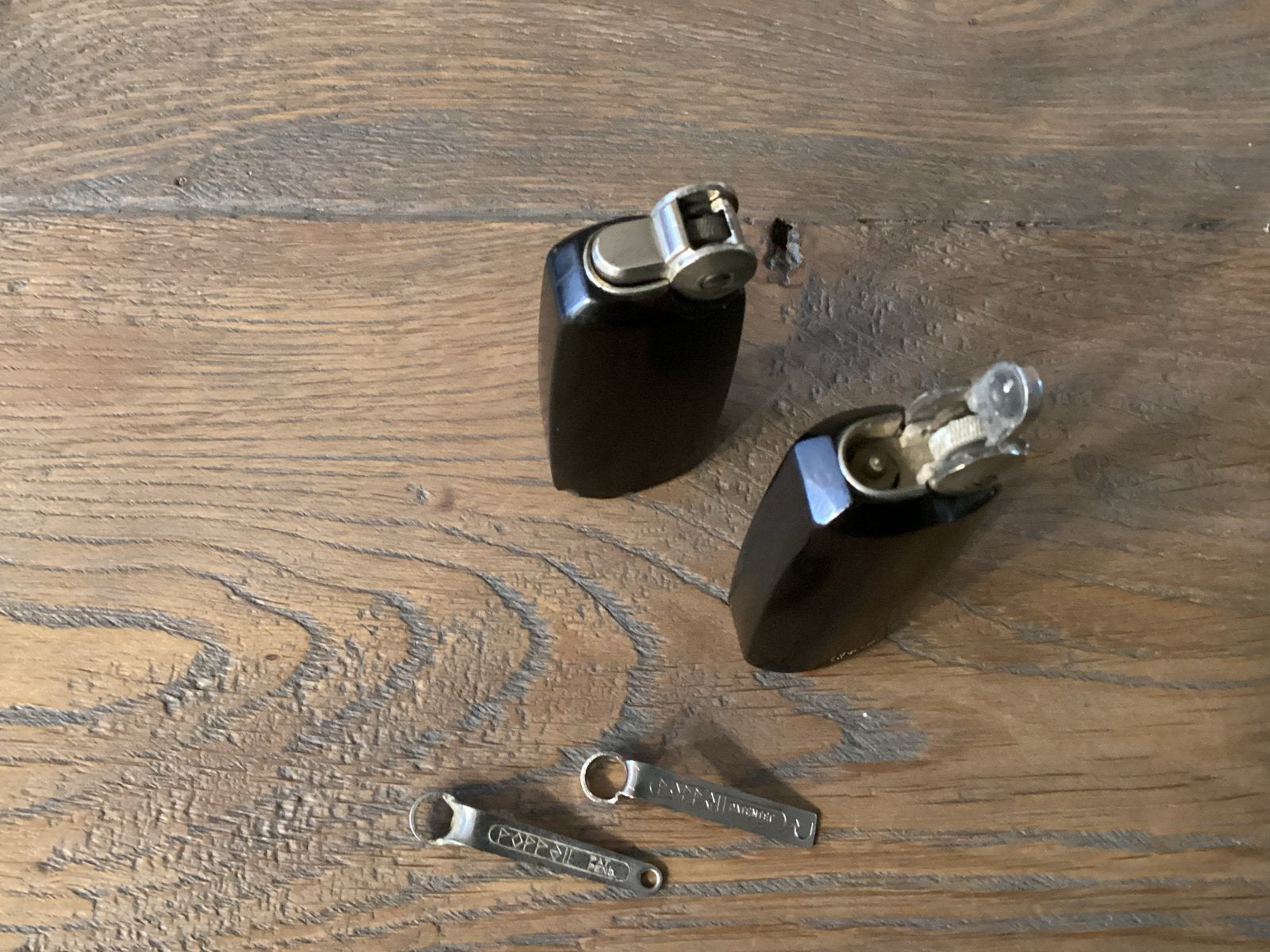 Vintage Poppel gasaansteker met regelsleutel, 2 stuks, Ophalen of Verzenden, Gebruikt, Aansteker