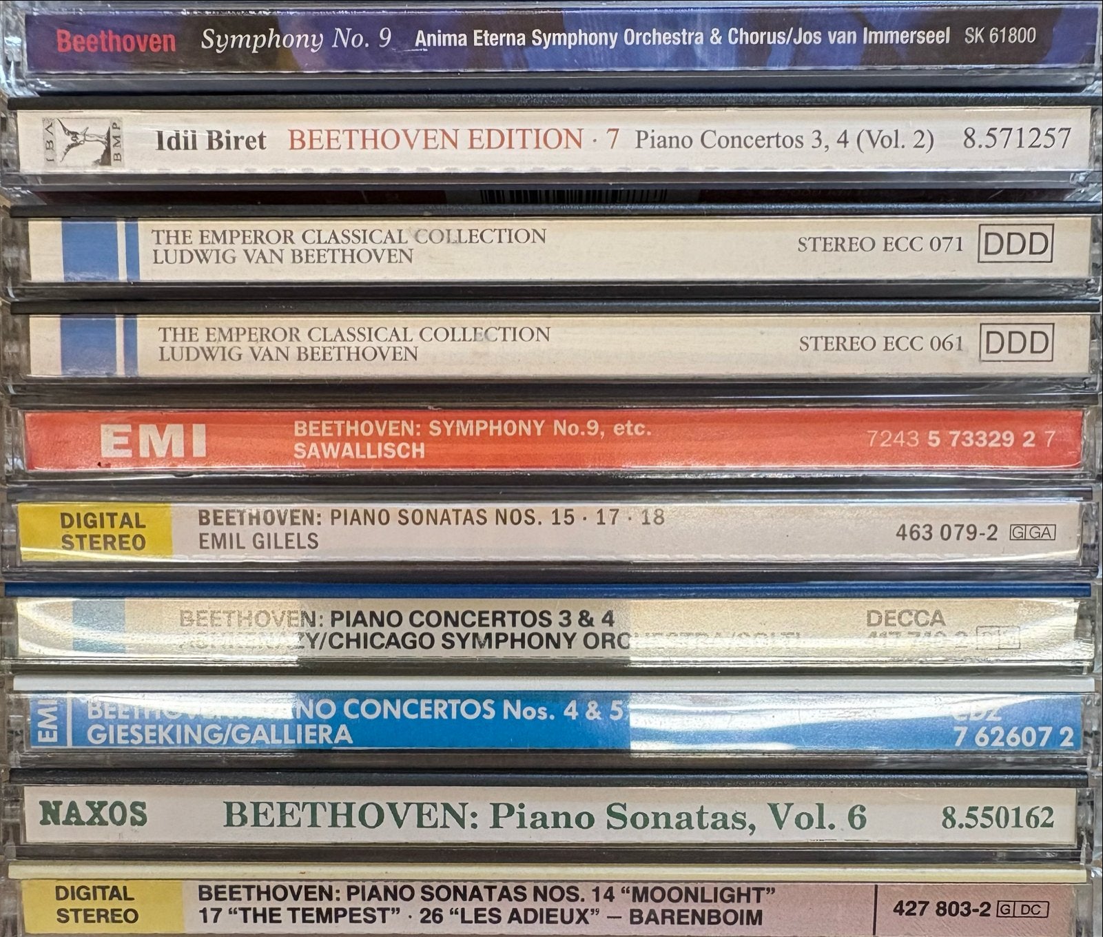 Beethoven CD collectie: Symfonieën, Piano Concertos & Sonate, Cd's en Dvd's, Cd's | Klassiek, Gebruikt, Ophalen of Verzenden, Remastered