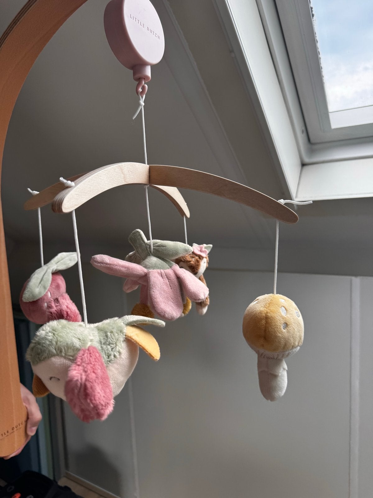 Little Dutch Muziekmobiel - fairy garden voor boven de box, Ophalen, Zo goed als nieuw, Mobiel, Met geluid