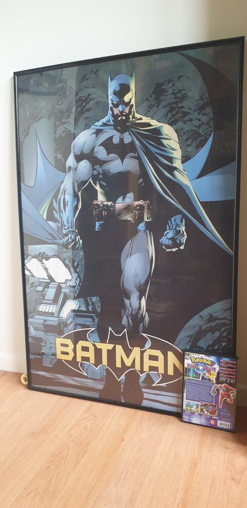 Grote Batman Poster met Lijst - Inclusief Frame, Huis en Inrichting, Ophalen, Gebruikt, Foto of Poster, 75 cm of meer
