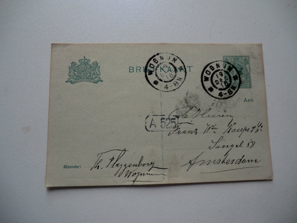 Wognum,Plaggenburg,Amsterdam,1916, Verzenden, Voor 1920, Gelopen, Noord-Holland