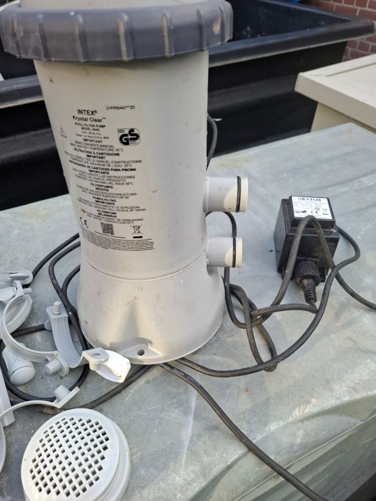 Intex Krystal Clear filterpomp (Model 604G) zwembad onderdel, Ophalen, Gebruikt, Zwembadpomp