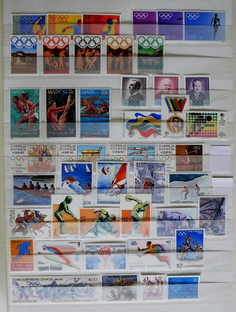 Olympische Spelen 1984, Verzenden, Postfris, Sport